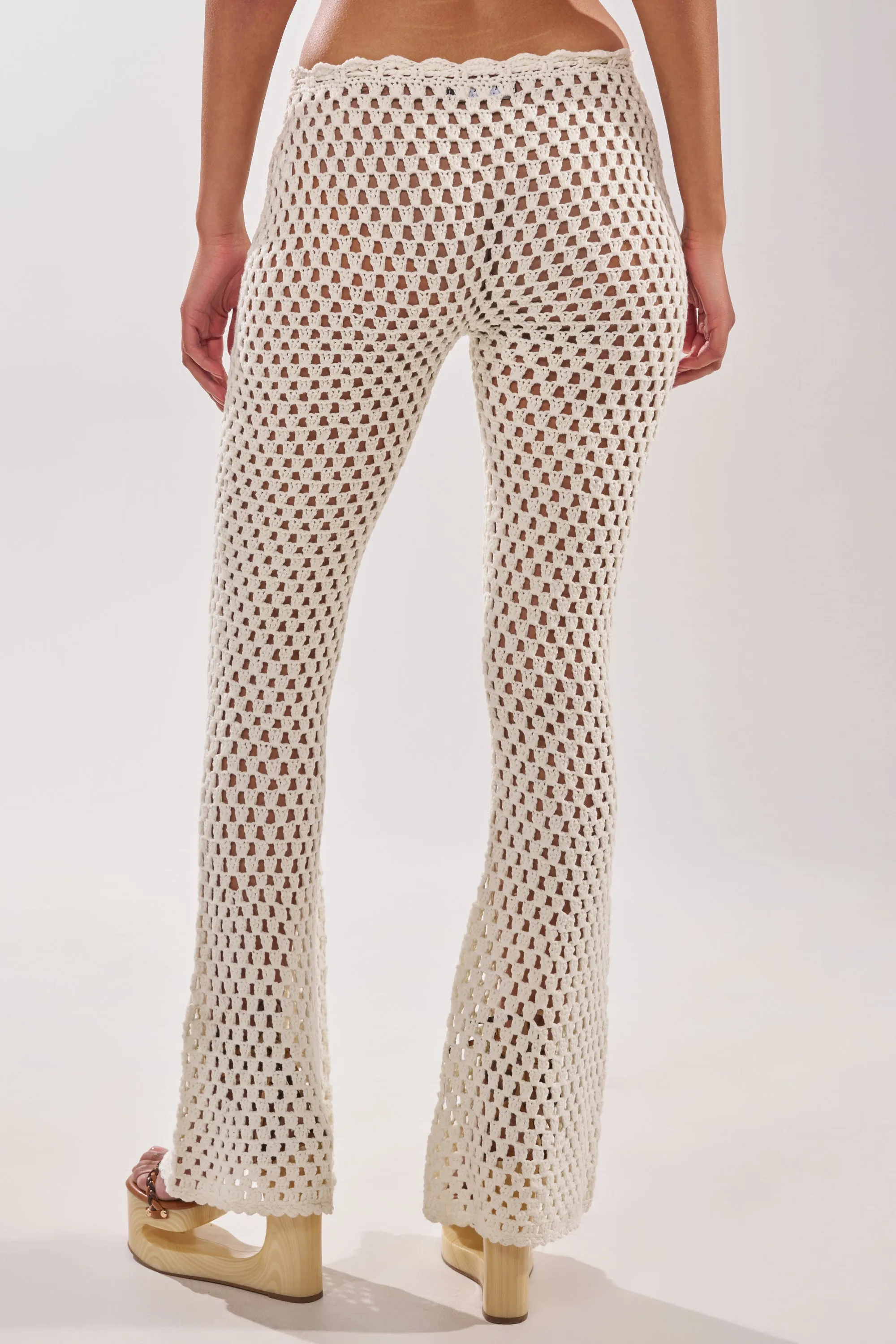 BEACH VIBES CROCHET FLARED PANT sold by AKIRA product image thumbnail 5