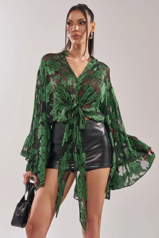 IN THE FEELS LACE BLOUSE made by AKIRA