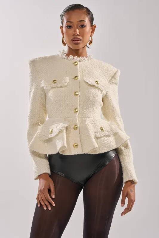MALLORCA TWEED BLAZER made by AKIRA