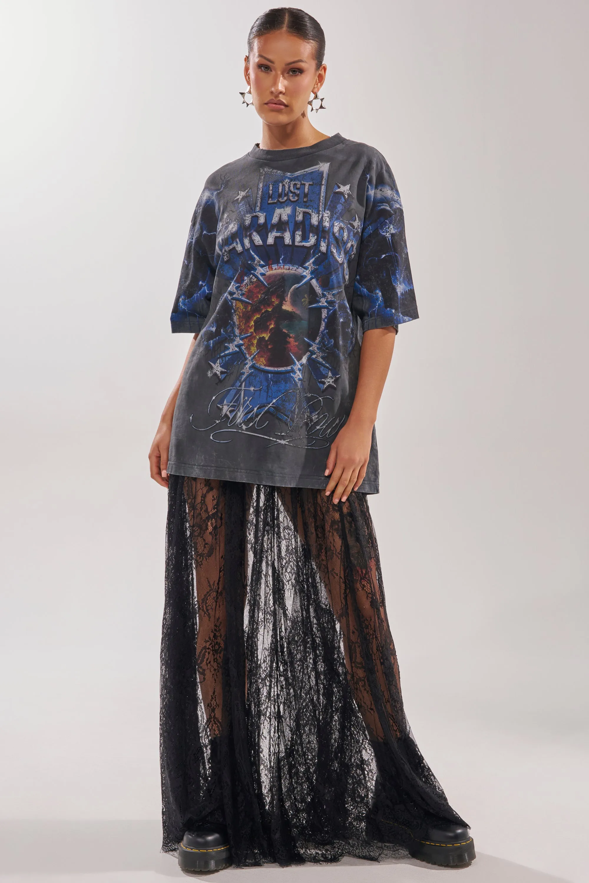 LOVELY DAYS LACE MAXI SKIRT sold by AKIRA product image thumbnail 5