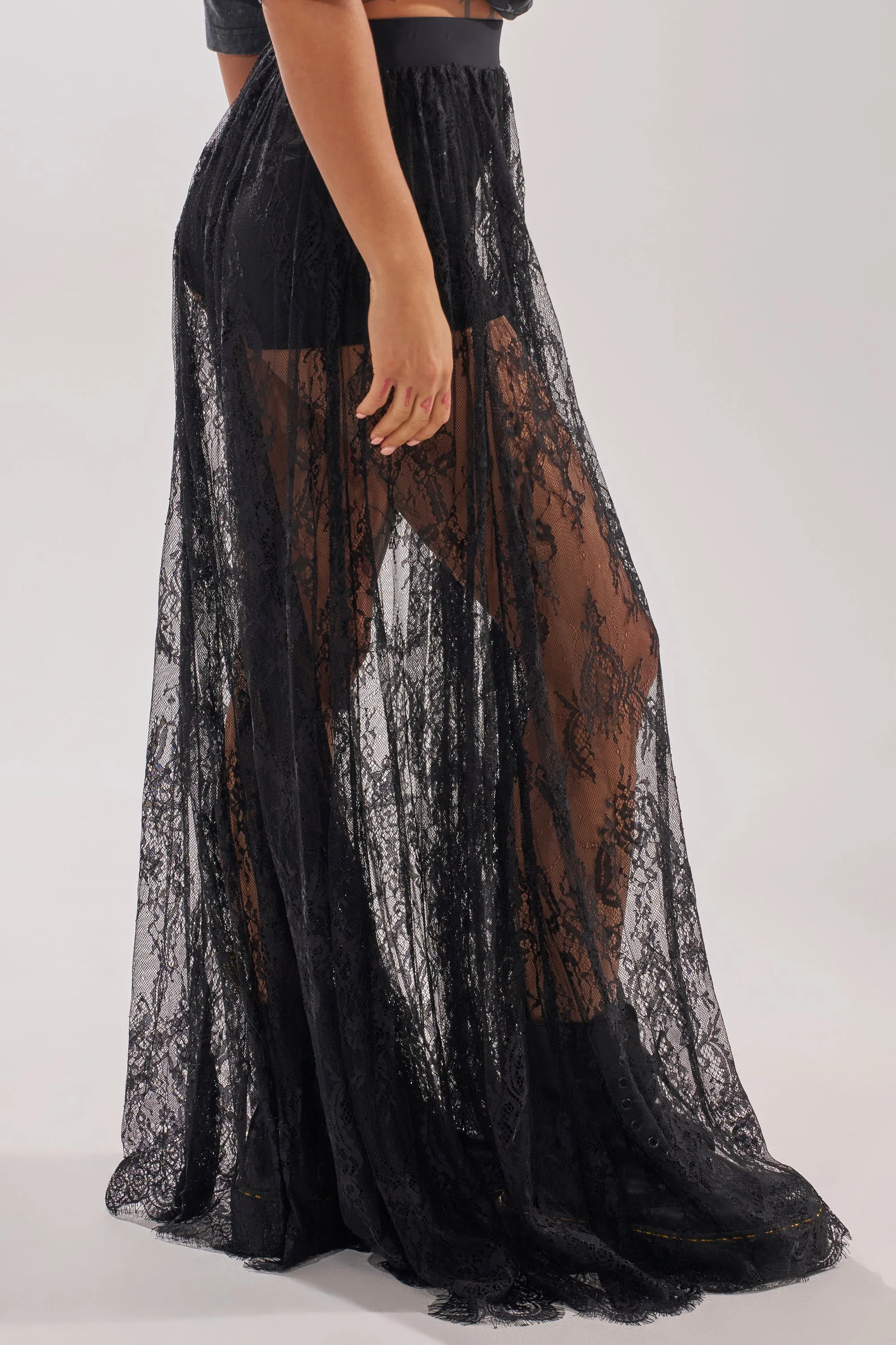 LOVELY DAYS LACE MAXI SKIRT sold by AKIRA product image thumbnail 2