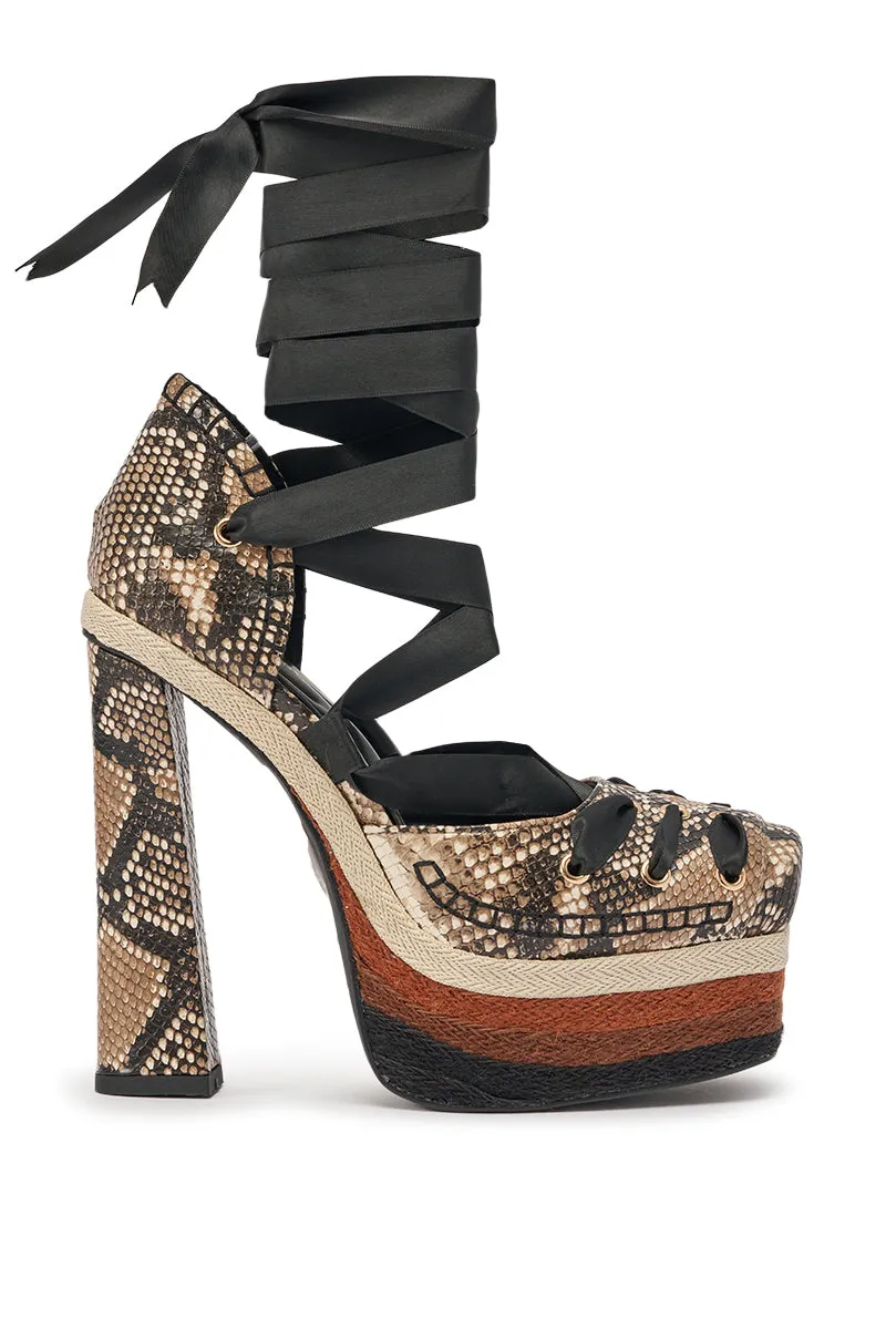 AZALEA WANG FONTEYN SNAKE PLATFORM PUMP sold by AKIRA product image thumbnail 5