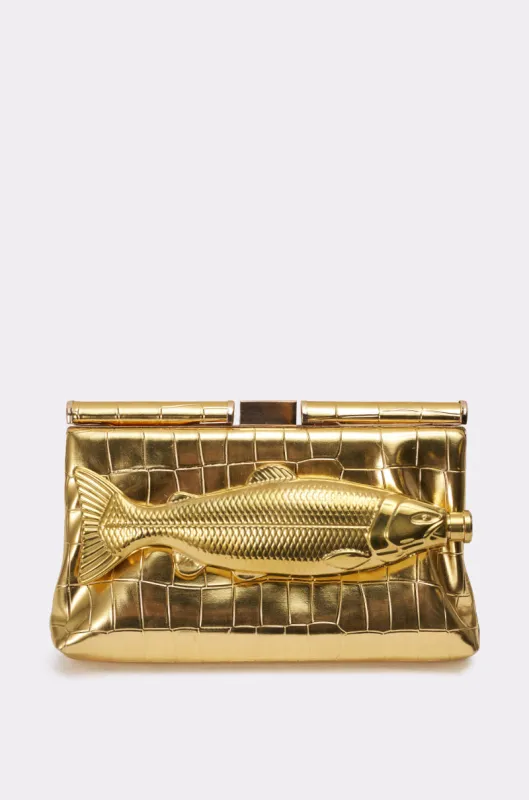 GONE FISHIN CLUTCH sold by AKIRA