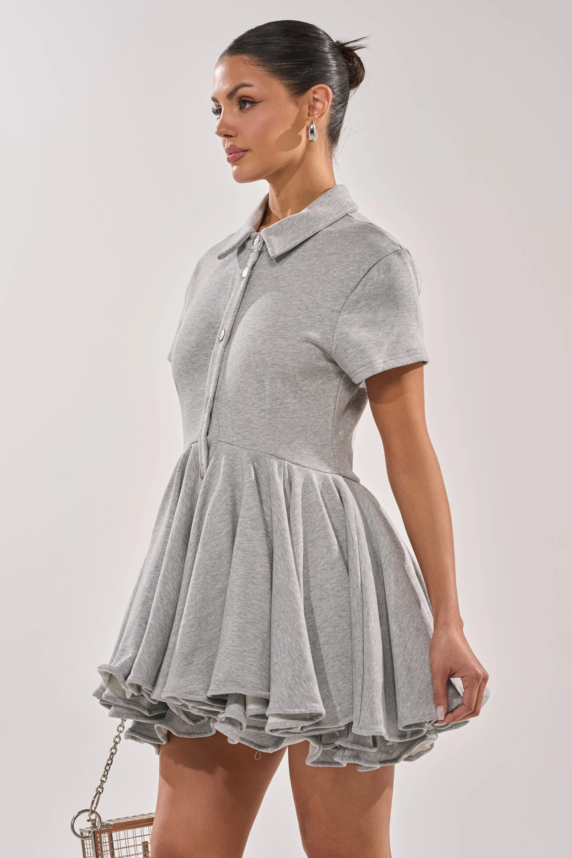 AVERY SHORT SLEEVE FRENCH TERRY MINI DRESS sold by AKIRA product image thumbnail 3