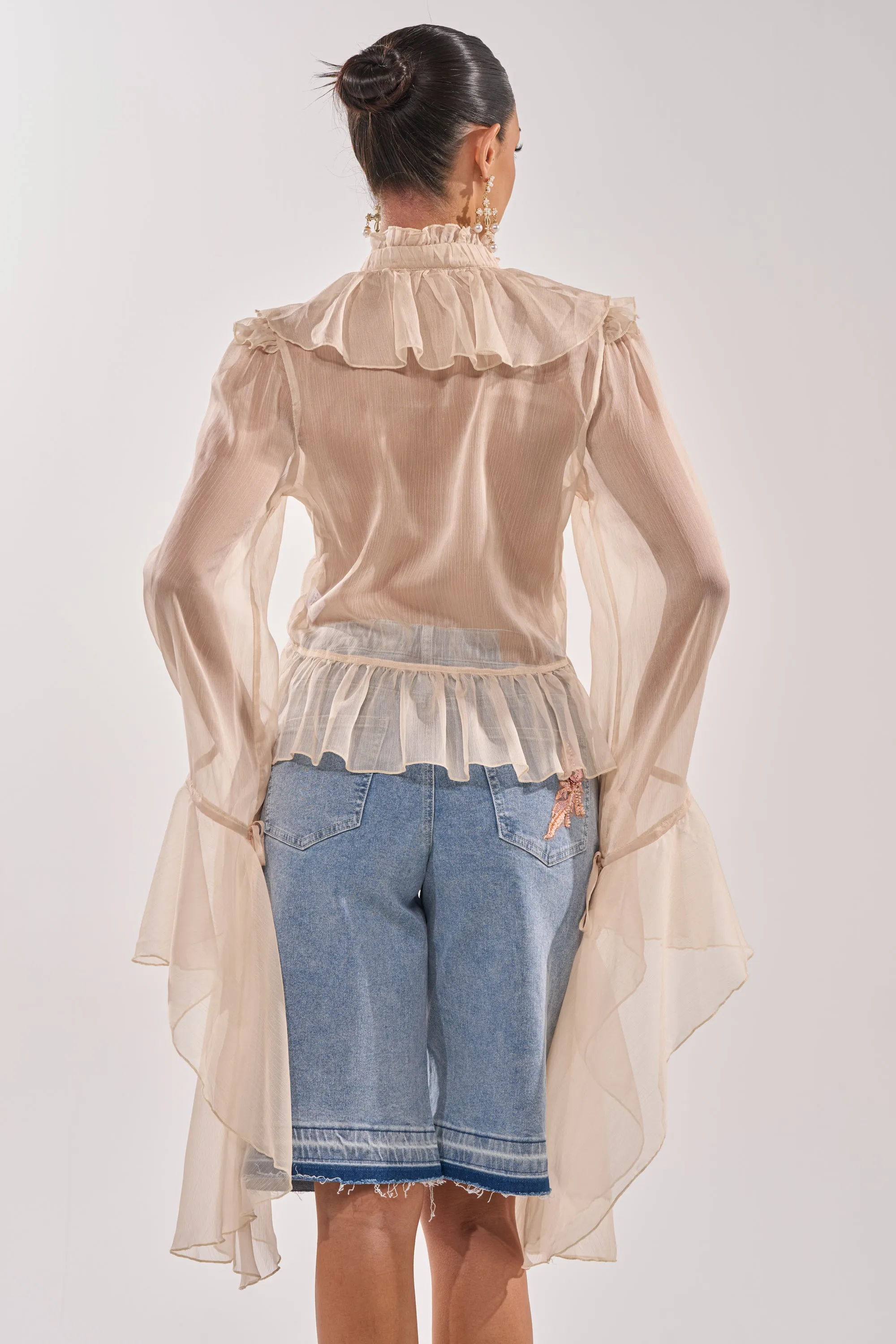 DANCE THE NIGHT AWAY BLOUSE sold by AKIRA product image thumbnail 4