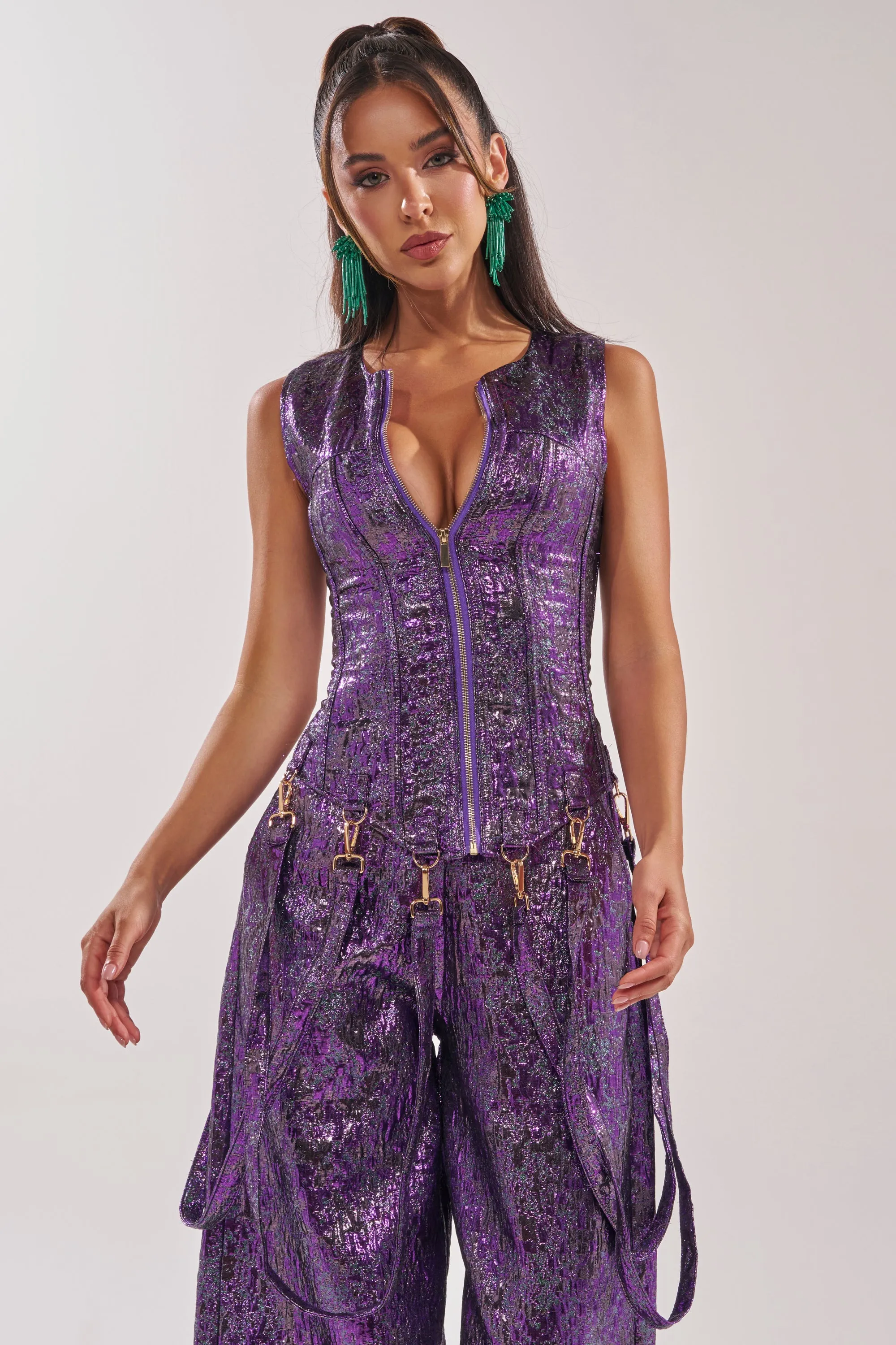 ROYALTY BROCADE CORSET TOP sold by AKIRA product image thumbnail 2