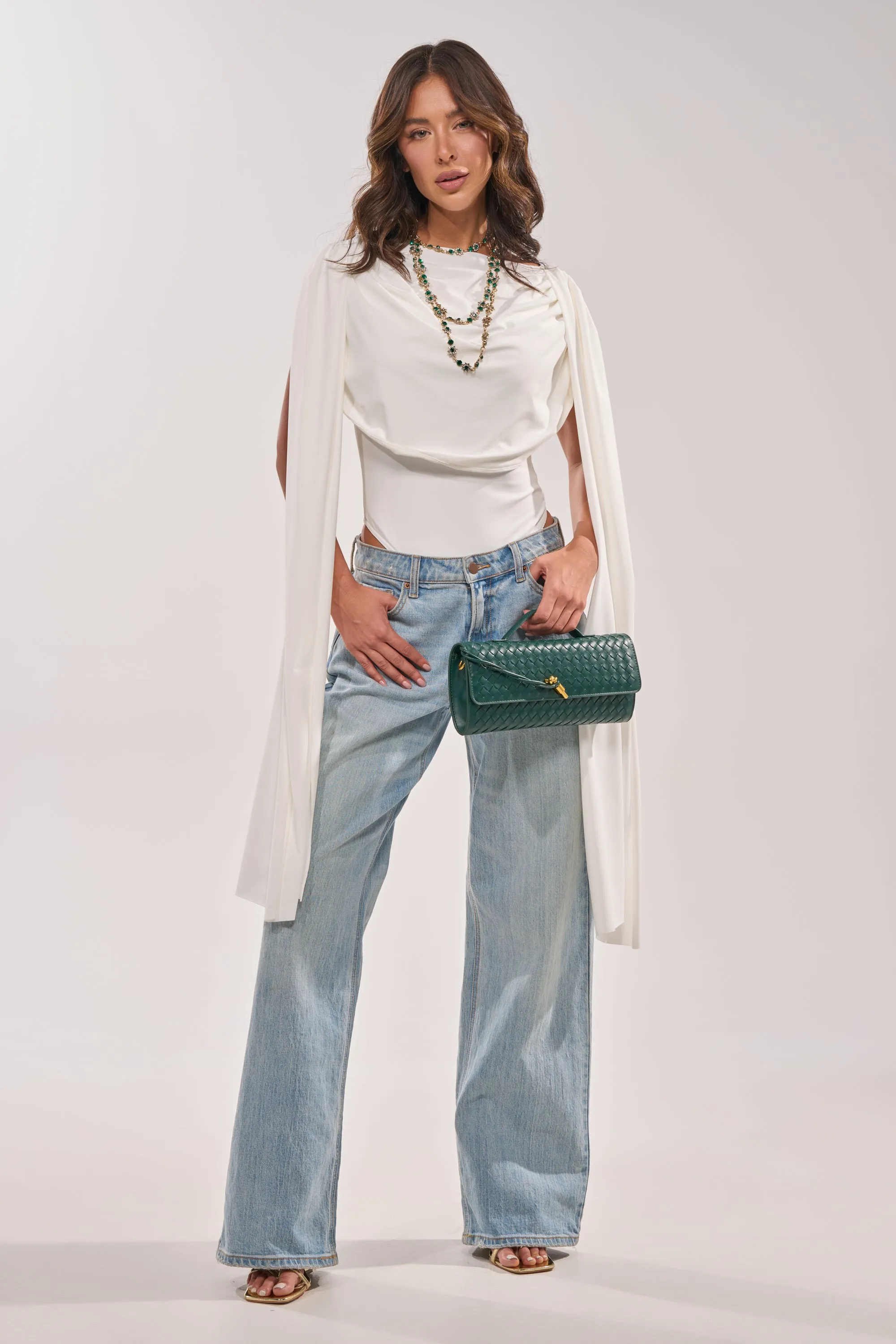 HILLARY SEAMLESS BODYSUIT IN IVORY sold by AKIRA product image thumbnail 5