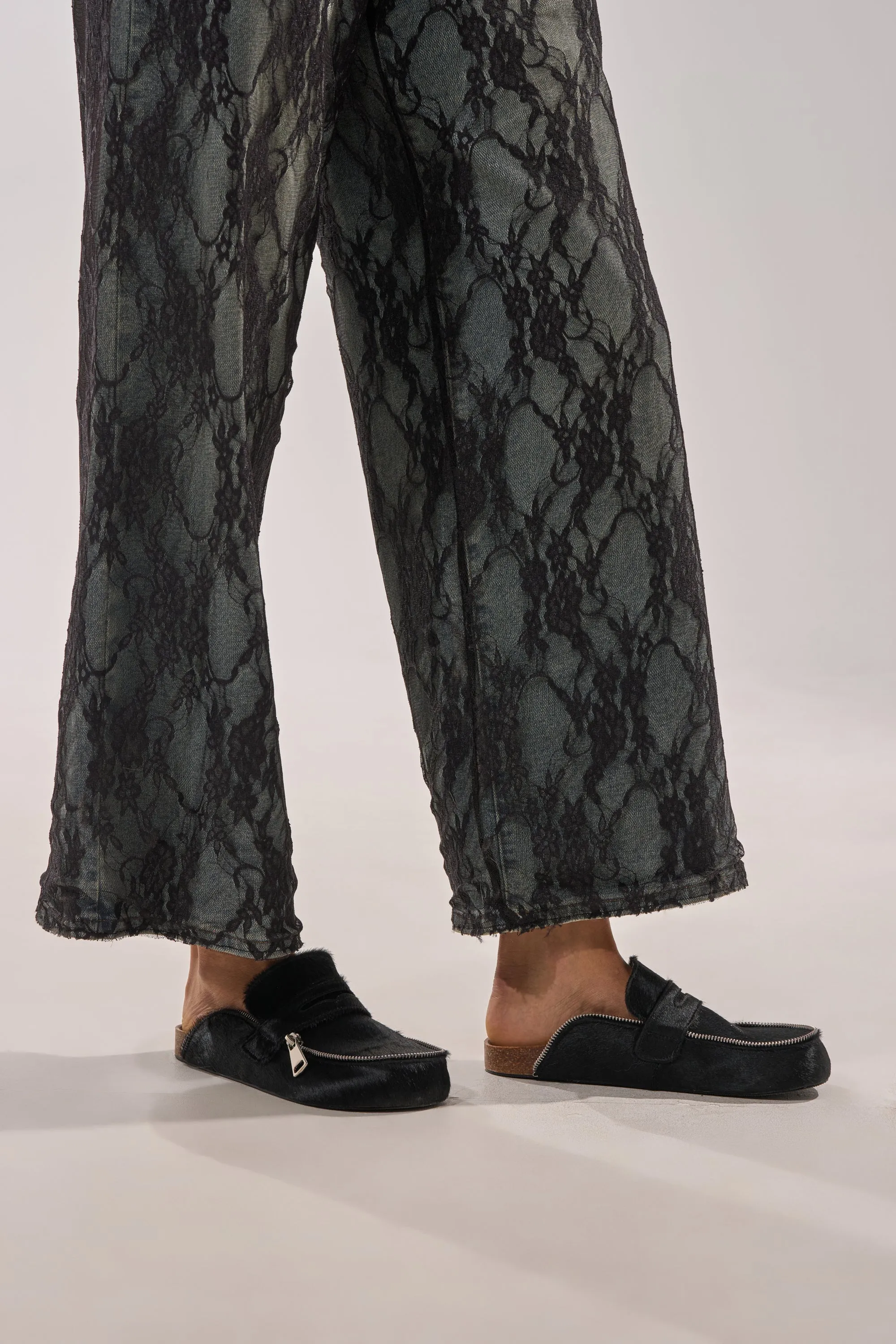 AZALEA WANG LIMERICK BLACK METAL EMBELLISHMENT FLAT sold by AKIRA product image thumbnail 3