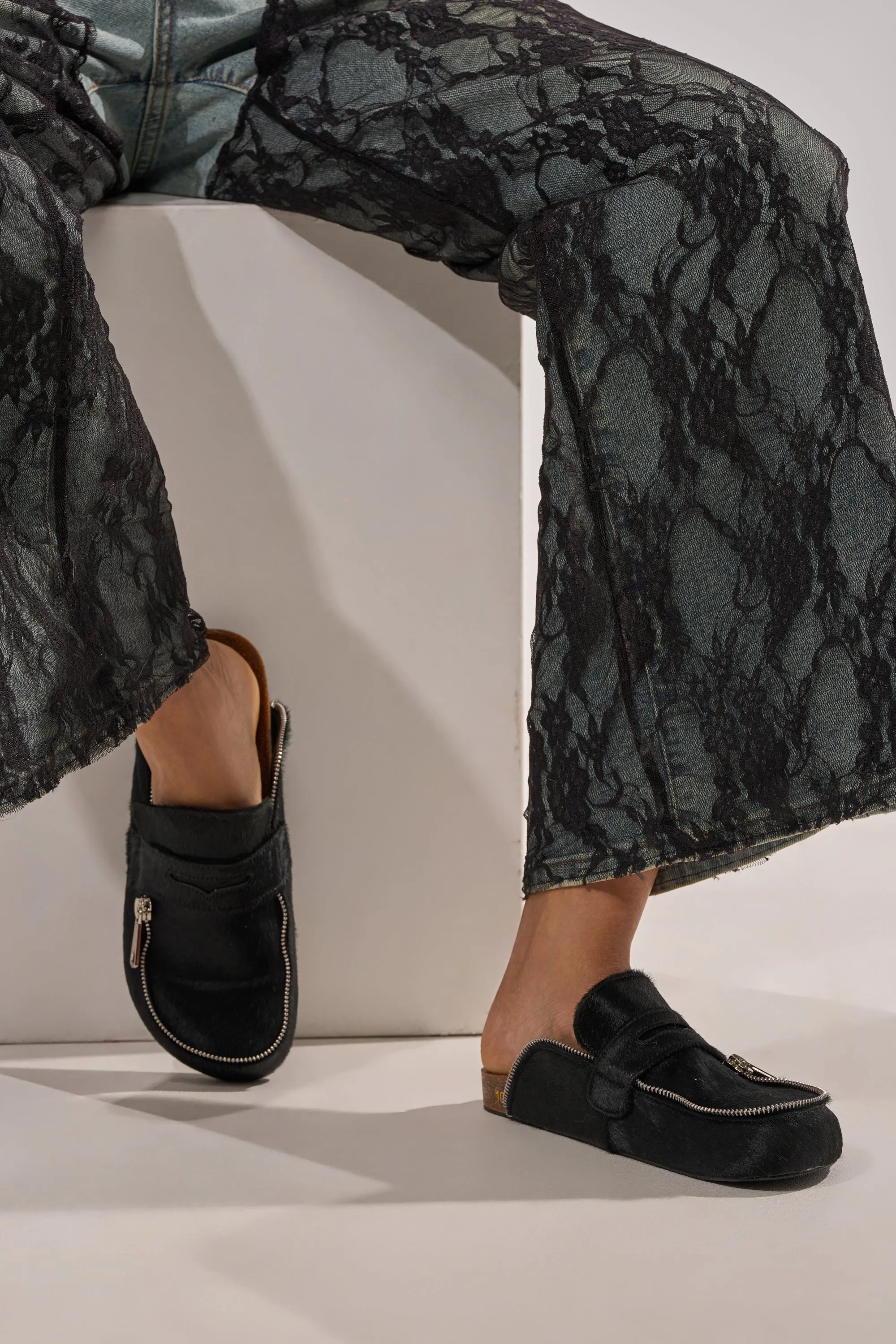 AZALEA WANG LIMERICK BLACK METAL EMBELLISHMENT FLAT sold by AKIRA product image thumbnail 2