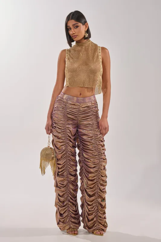 WOW WOW WOW RUCHED PANT sold by AKIRA