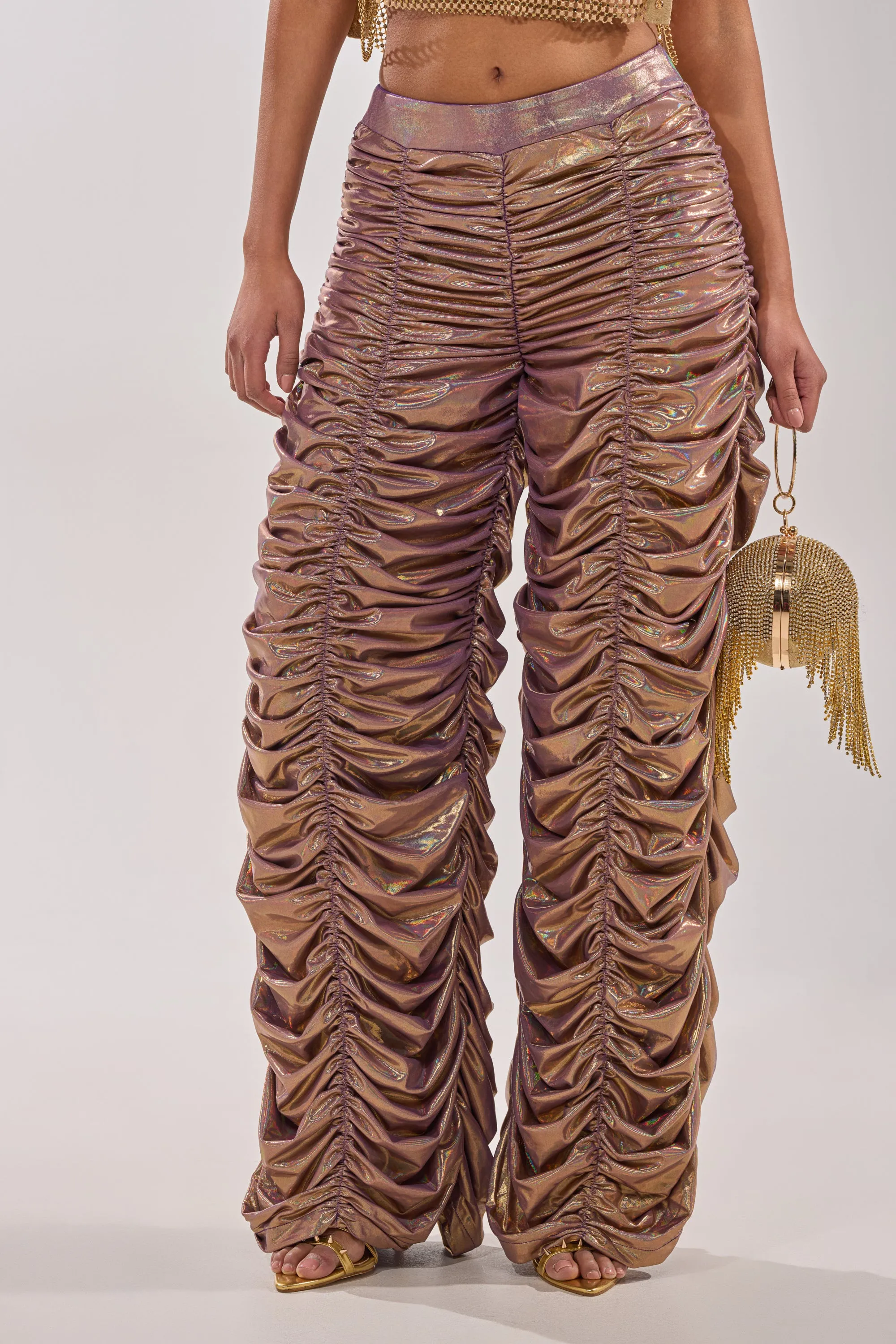 WOW WOW WOW RUCHED PANT sold by AKIRA product image thumbnail 2