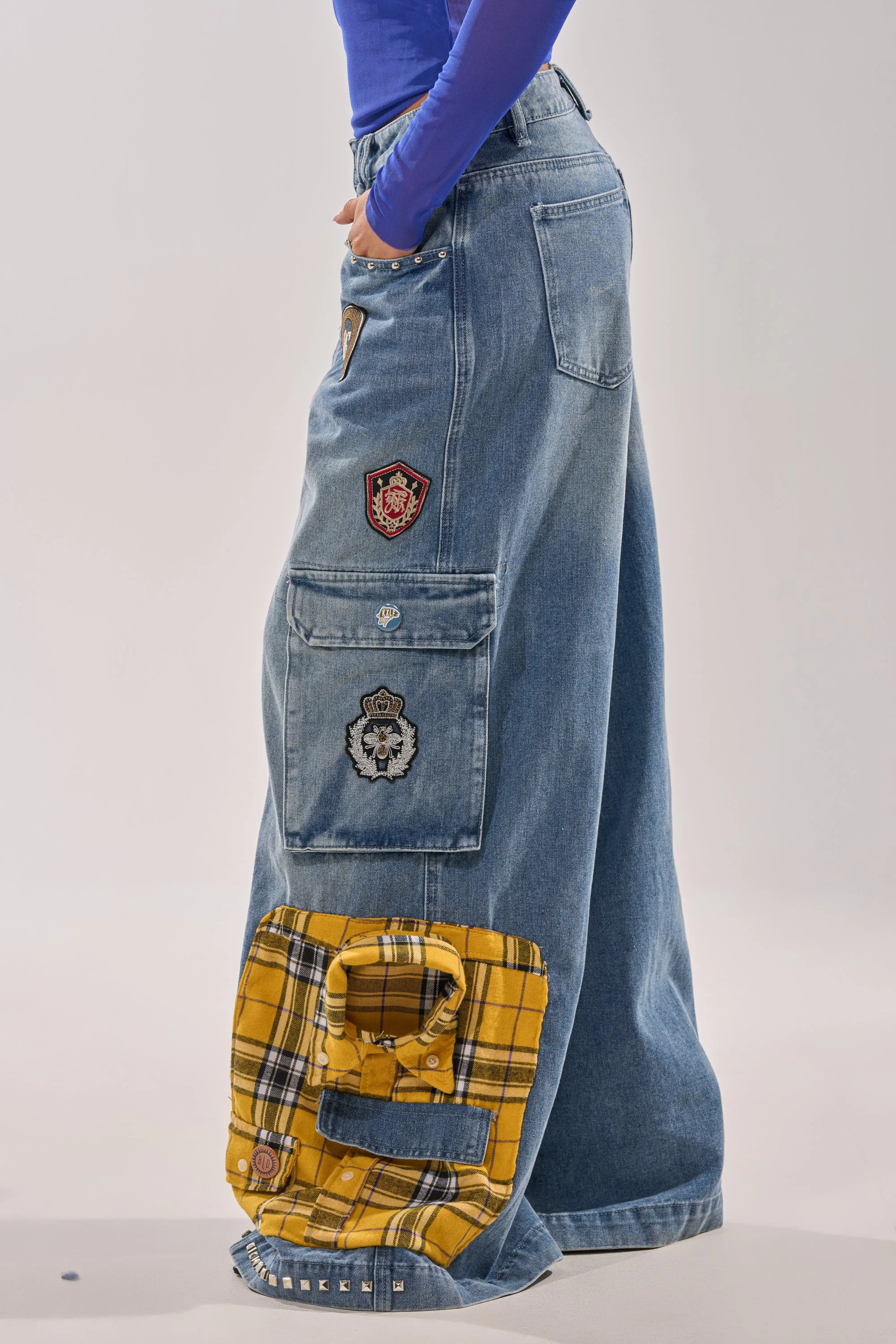 FEELING THE WAVES RELAXED DENIM sold by AKIRA product image thumbnail 4