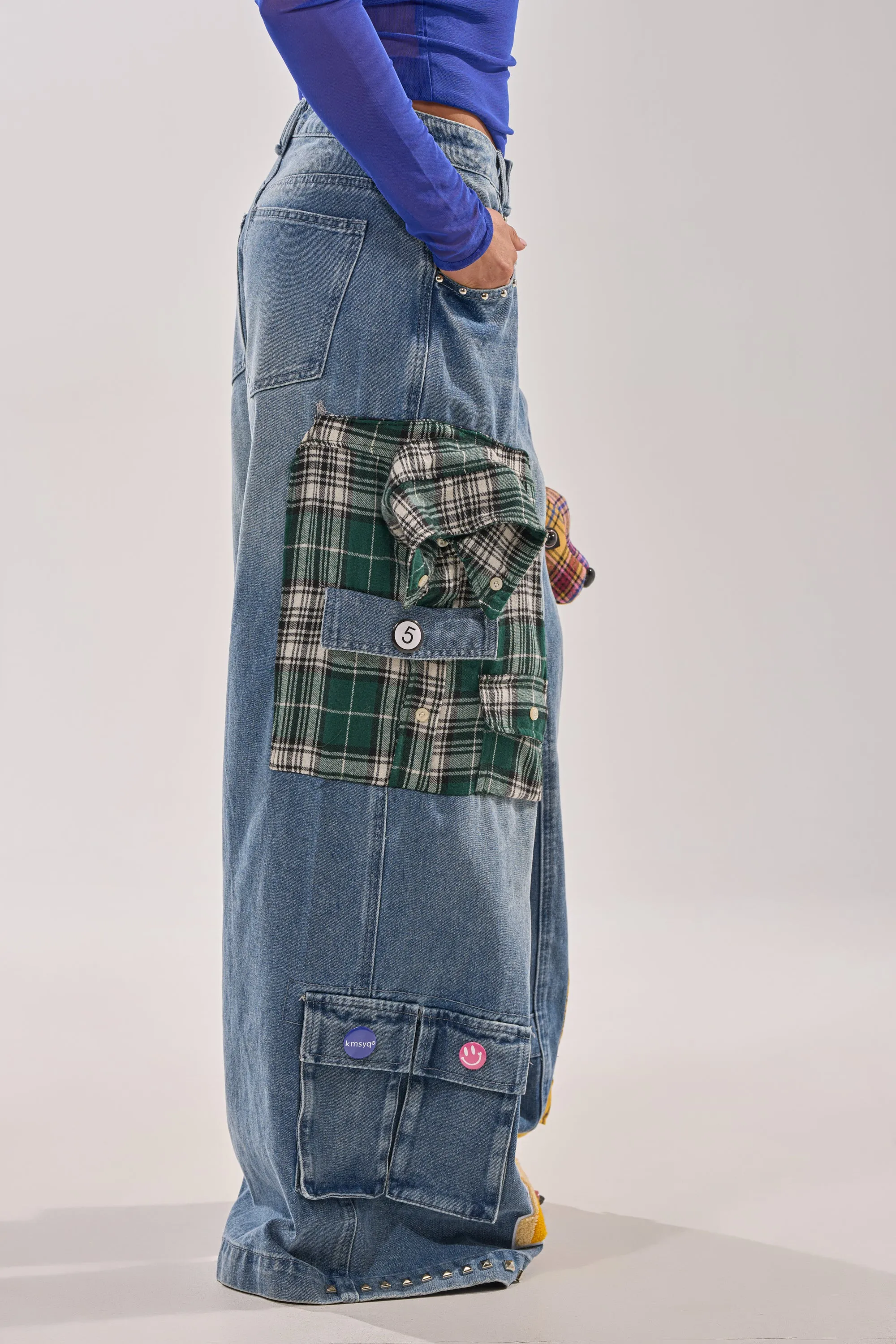 FEELING THE WAVES RELAXED DENIM sold by AKIRA product image thumbnail 3