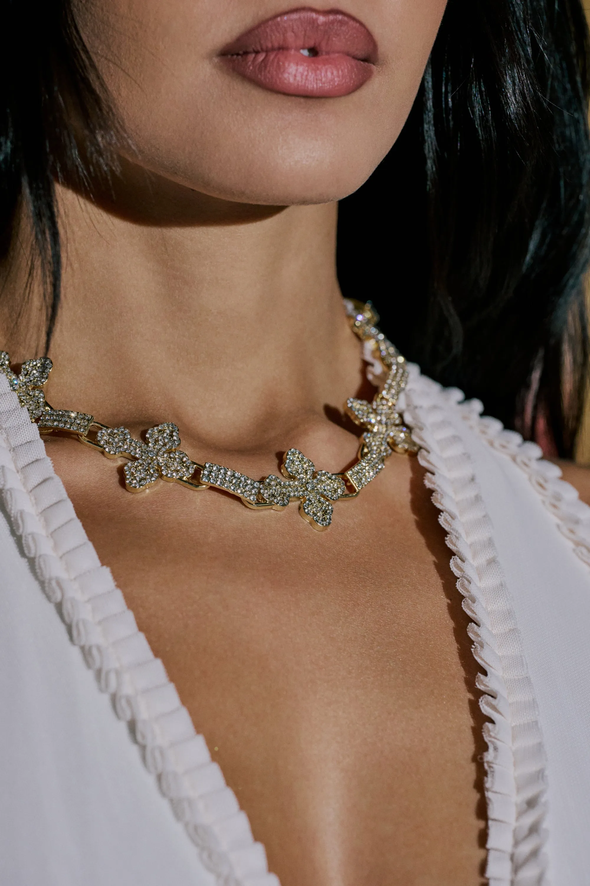 CROSS MY HEART NECKLACE sold by AKIRA