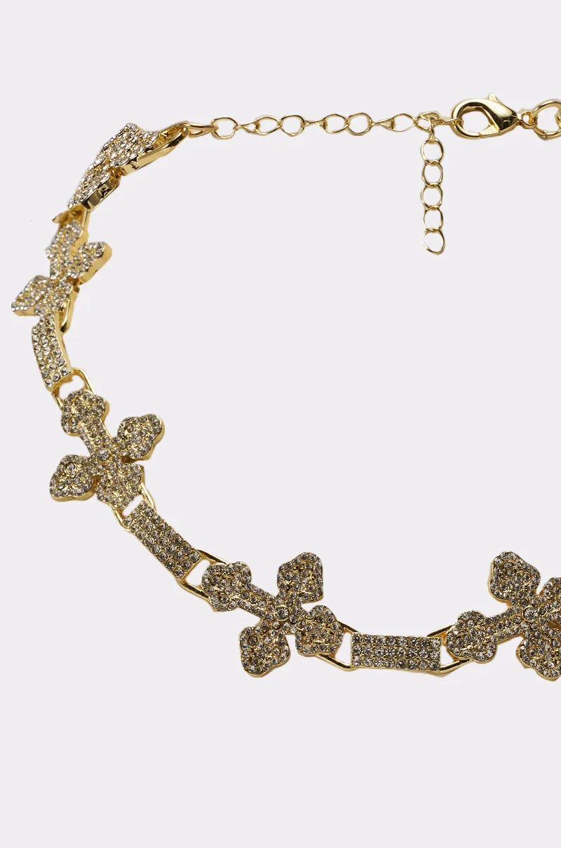 CROSS MY HEART NECKLACE sold by AKIRA product image thumbnail 3