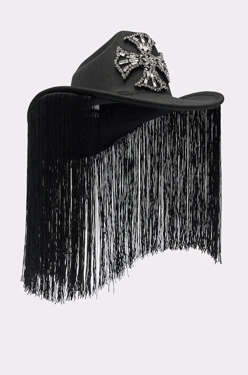 CALL MY HATERS FINGE BRIM HAT sold by AKIRA product image thumbnail 4