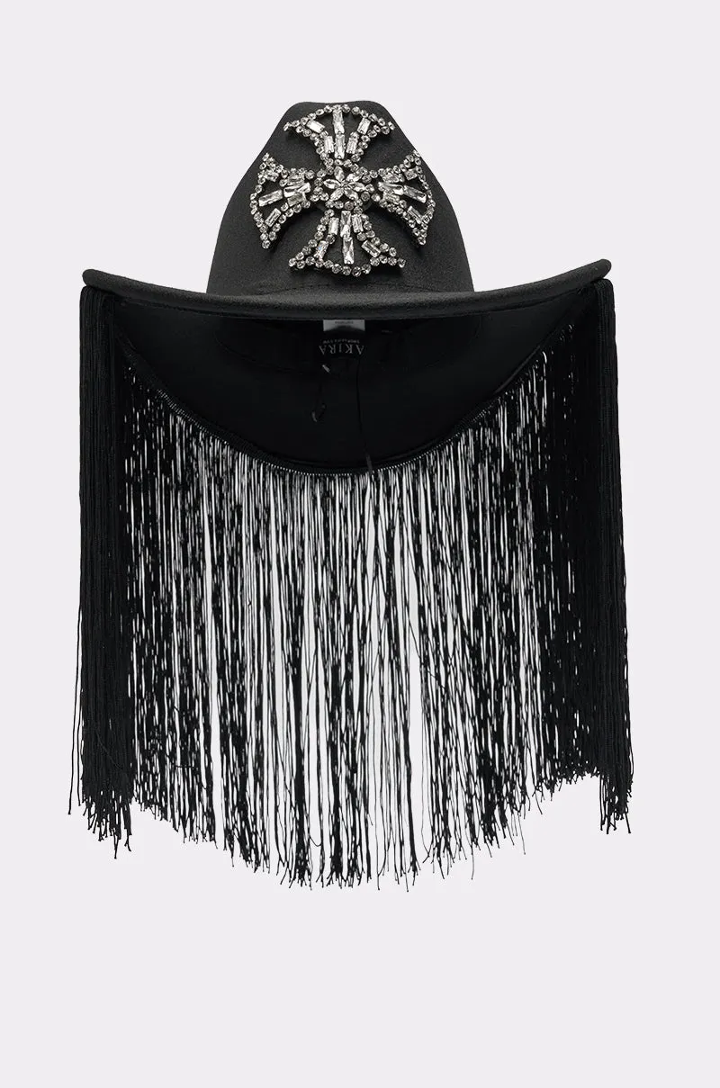 CALL MY HATERS FINGE BRIM HAT sold by AKIRA product image thumbnail 3