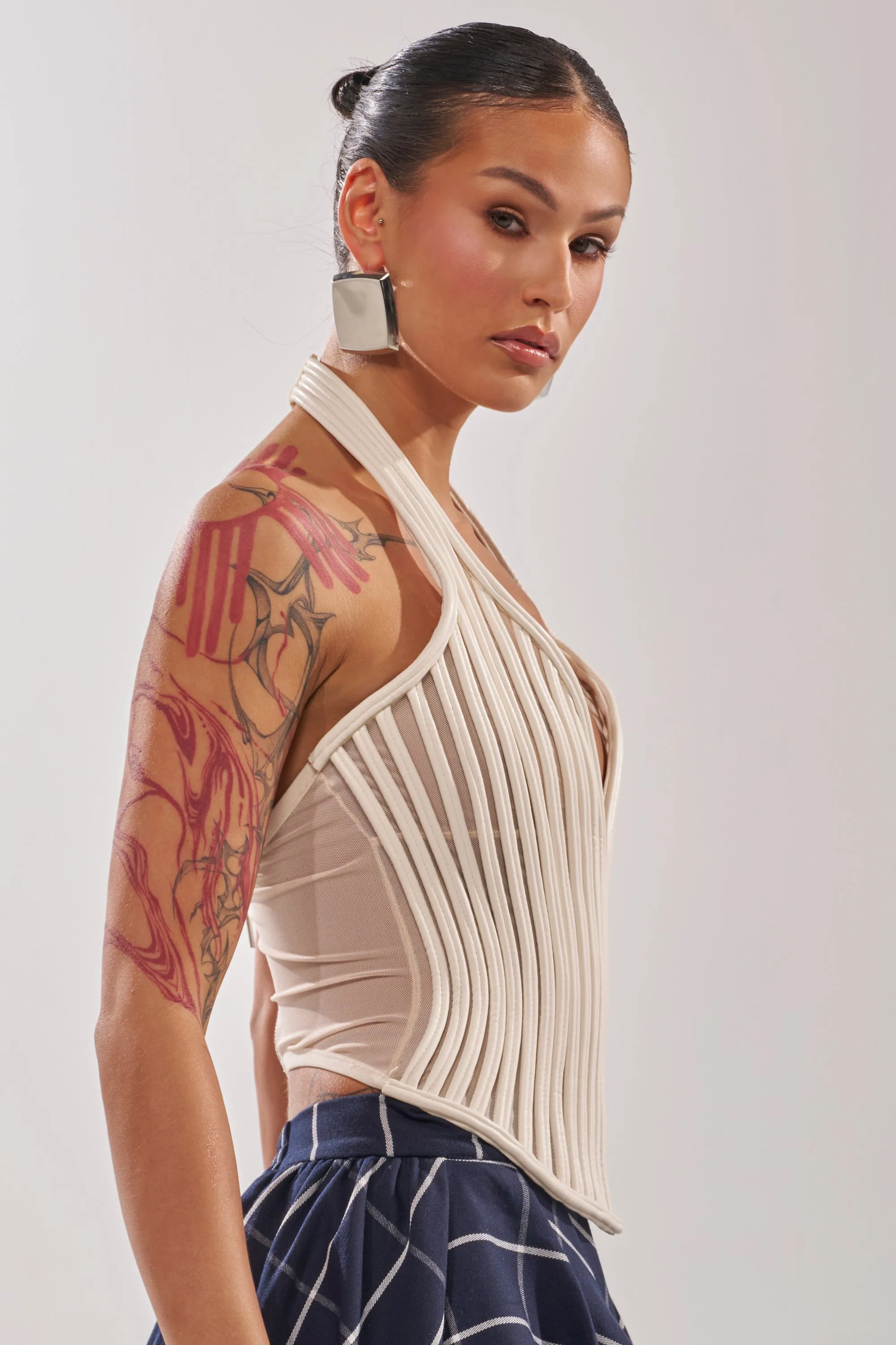GET GROOVY WITH IT MESH CORSET sold by AKIRA product image thumbnail 5