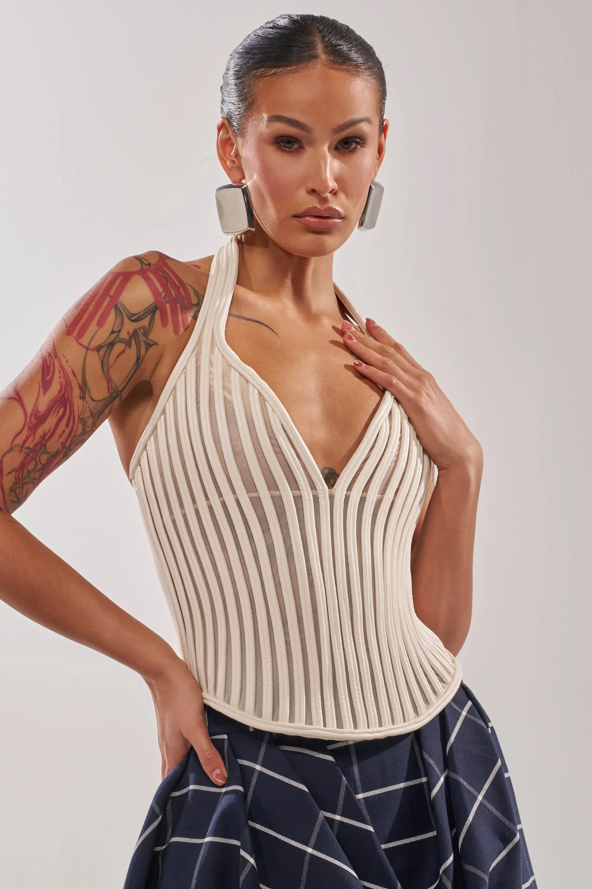 GET GROOVY WITH IT MESH CORSET sold by AKIRA product image thumbnail 2