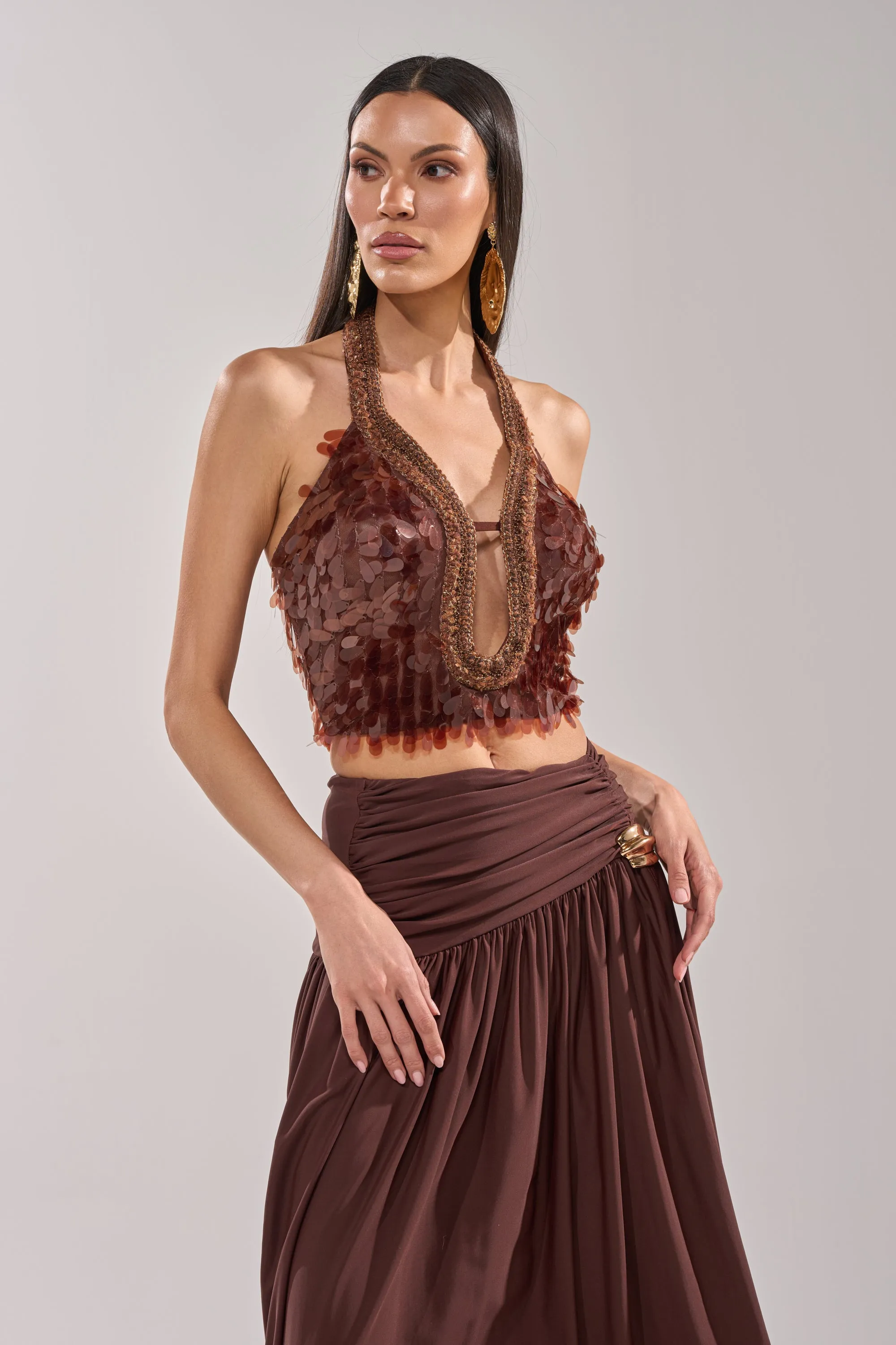 ISLAND GIRL SEQUIN BLOUSE sold by AKIRA product image thumbnail 2