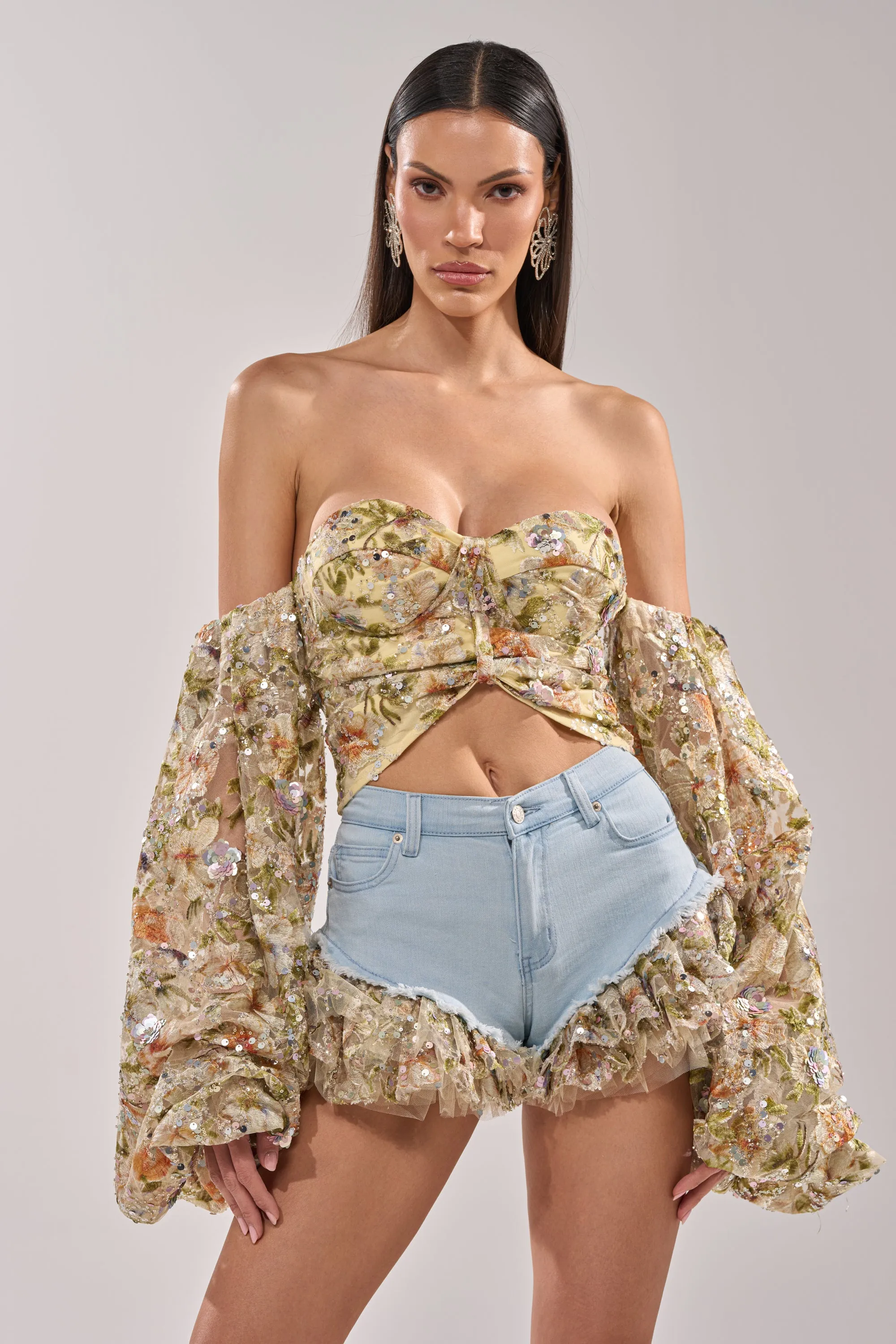QUEEN OF IT ALL FLORAL BLOUSE sold by AKIRA