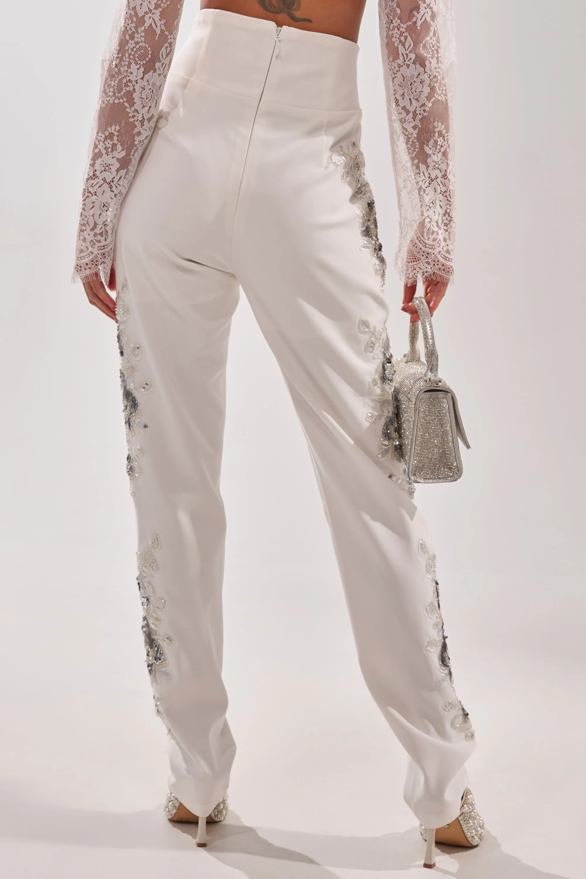 VENETIAN EMBELLISHED TROUSER sold by AKIRA product image thumbnail 3