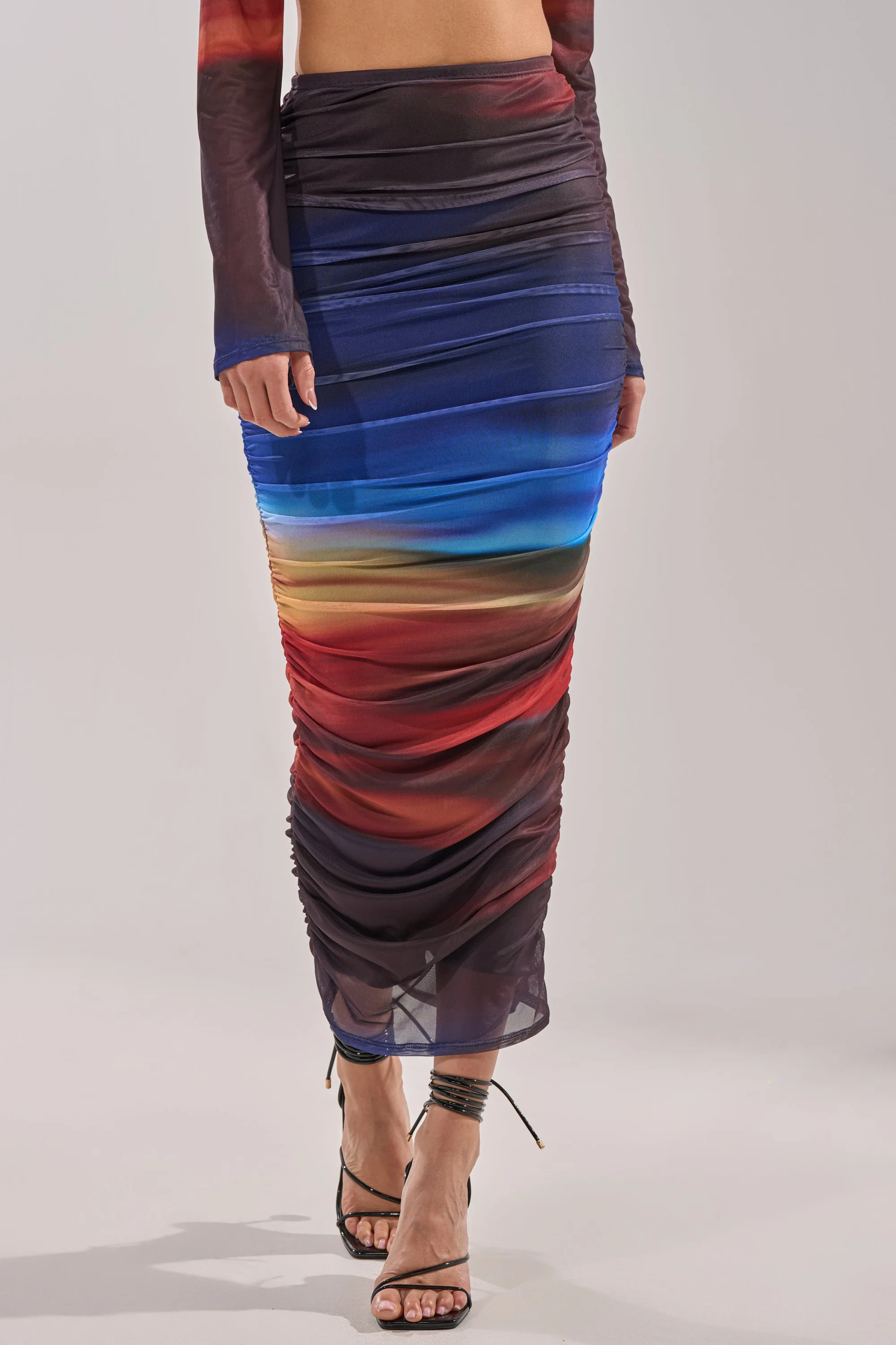 BOOM BOOM MESH MAXI SKIRT sold by AKIRA product image thumbnail 3