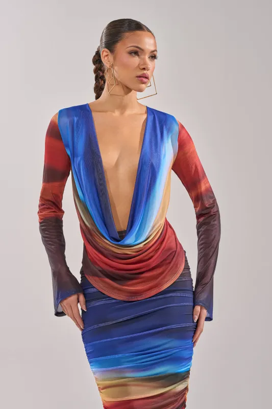 BOOM BOOM MESH BLOUSE made by AKIRA