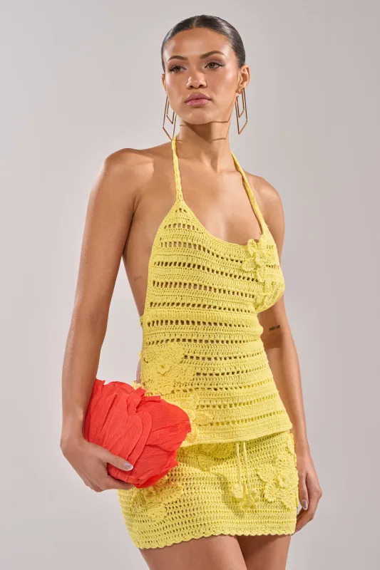 LETS GO TO THE BEACH CROCHET HALTER NECK made by AKIRA