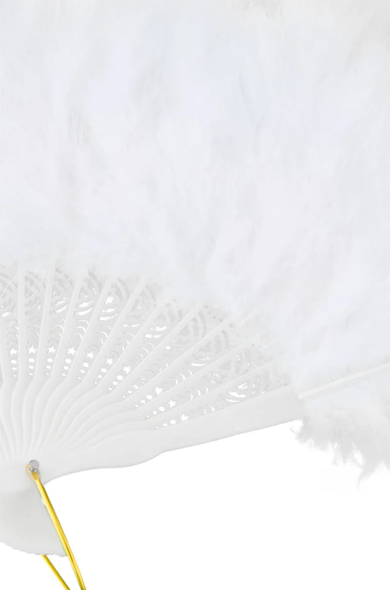 ANGELIC WHITE FEATHER FAN sold by AKIRA product image thumbnail 5