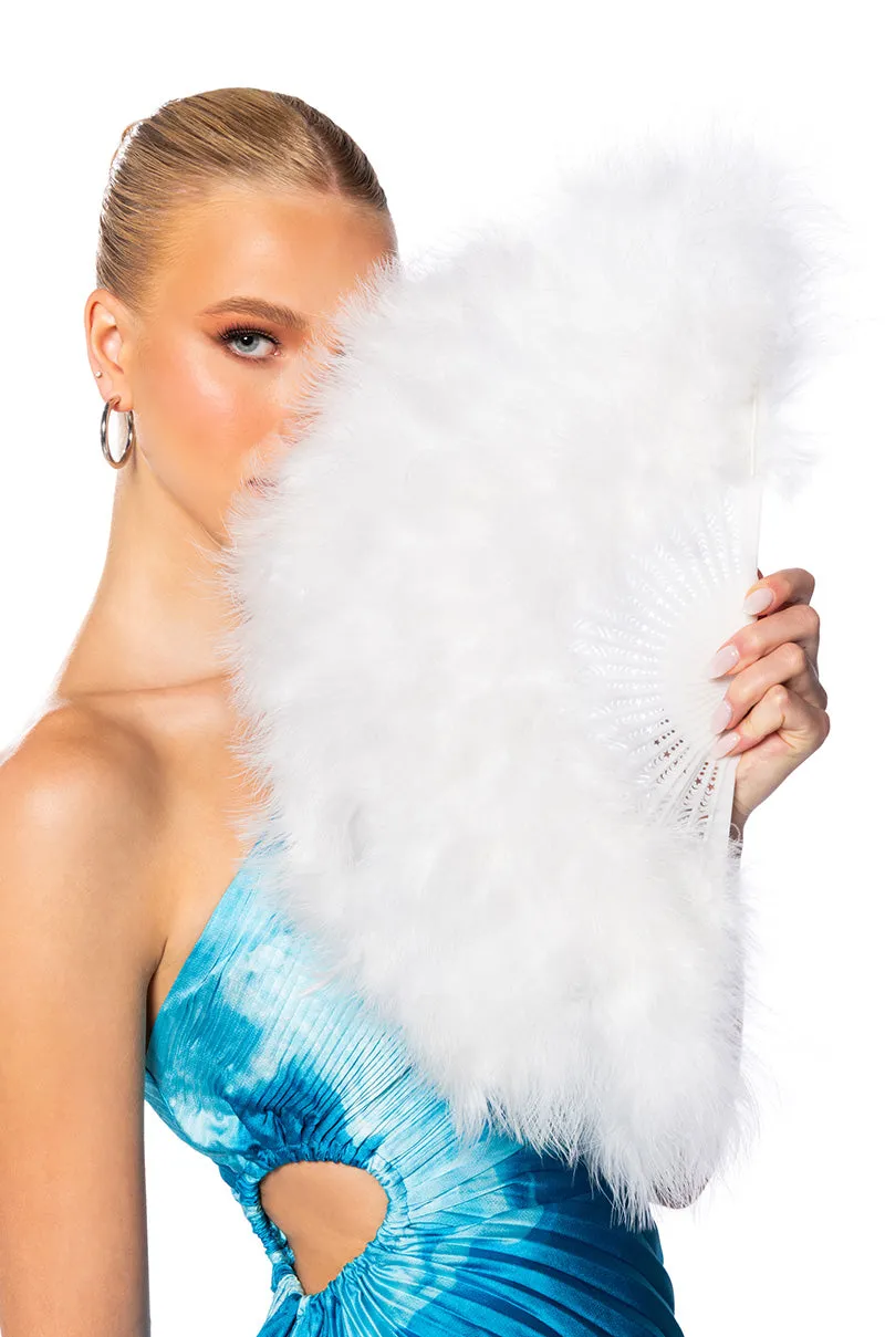 ANGELIC WHITE FEATHER FAN sold by AKIRA product image thumbnail 4