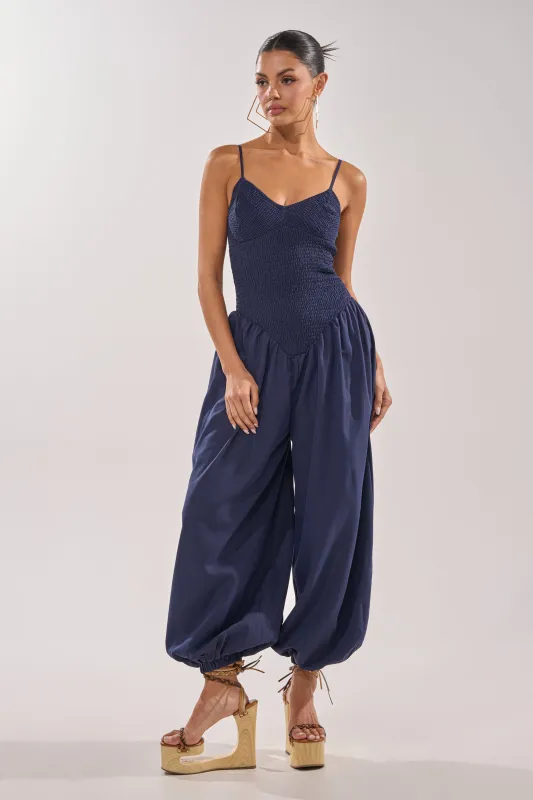 TRENDSETTER BALLOON PANT JUMPSUIT made by AKIRA