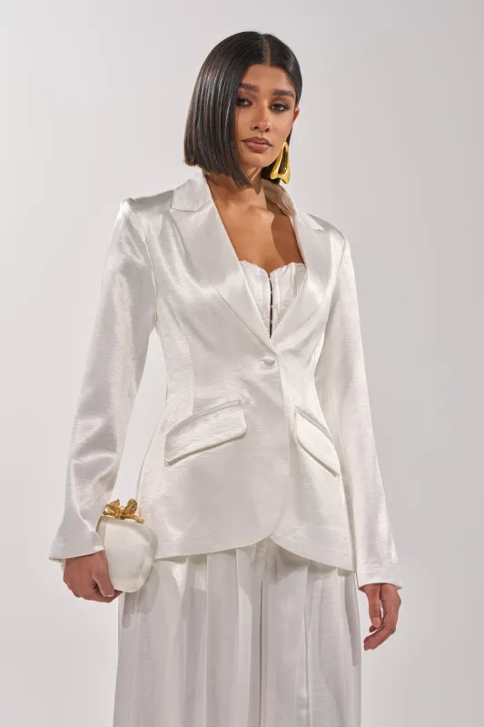 IRIS SATIN BLAZER sold by AKIRA