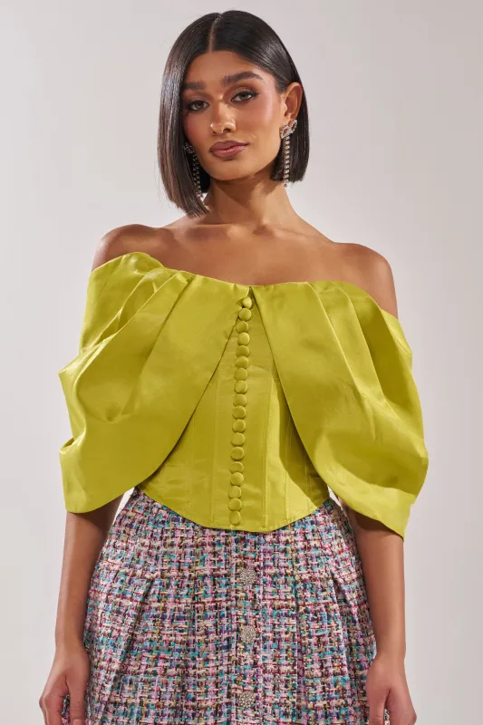 ELECTRIC CORSET IN GREEN made by AKIRA