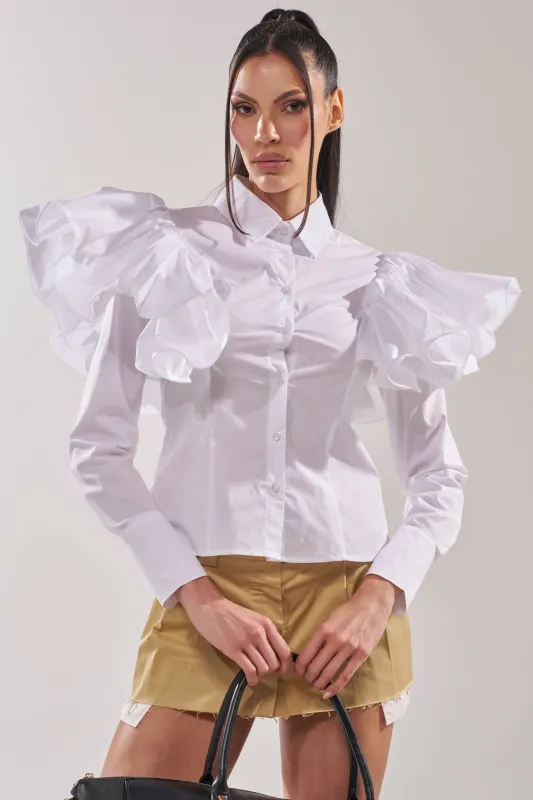 NO BIG DEAL BUTTON DOWN made by AKIRA