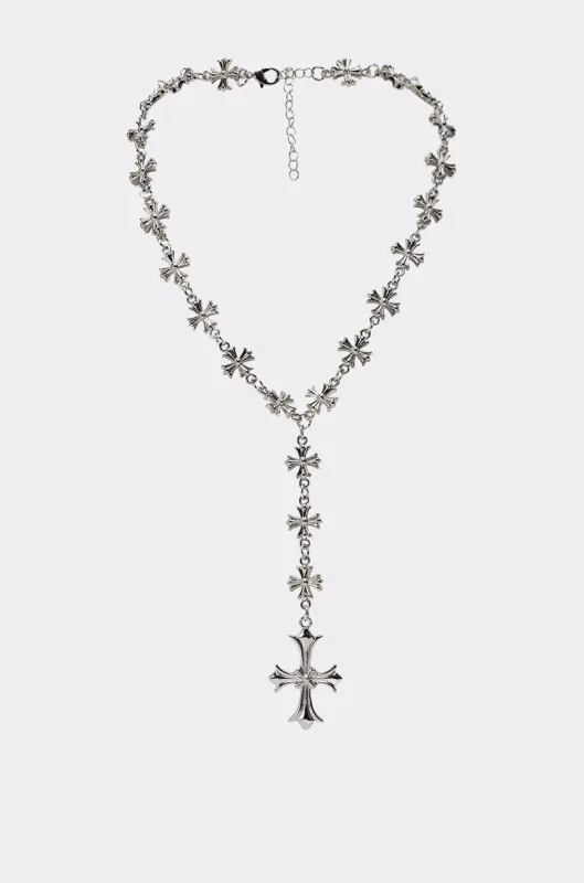 CROSS YA LARIAT NECKLACE sold by AKIRA