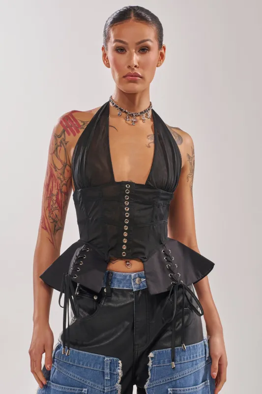 DREAM GIRL SHEER CORSET made by AKIRA