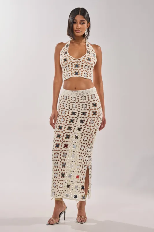 LETS GO TO THE RESORT MAXI SKIRT made by AKIRA