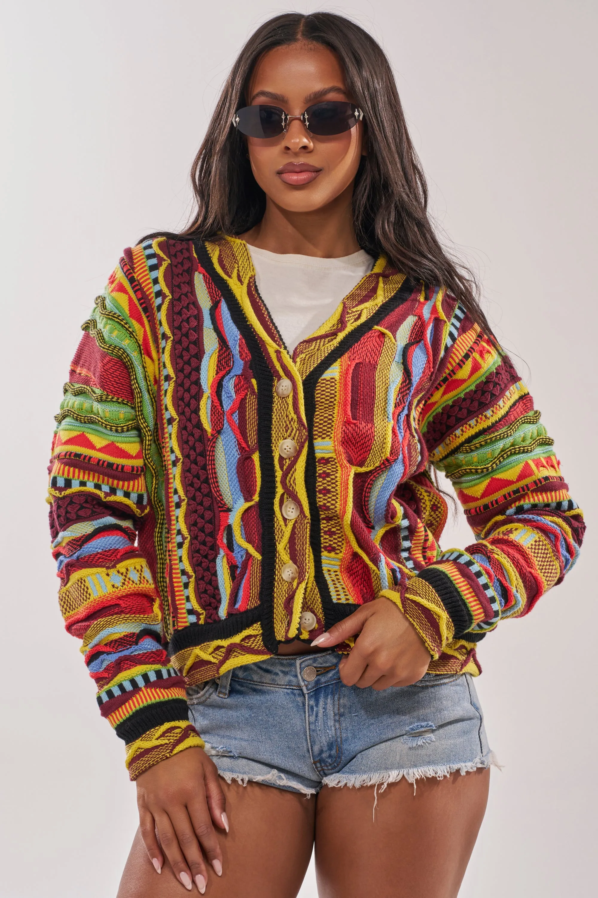 MADE YA LOOK KNIT SWEATER sold by AKIRA