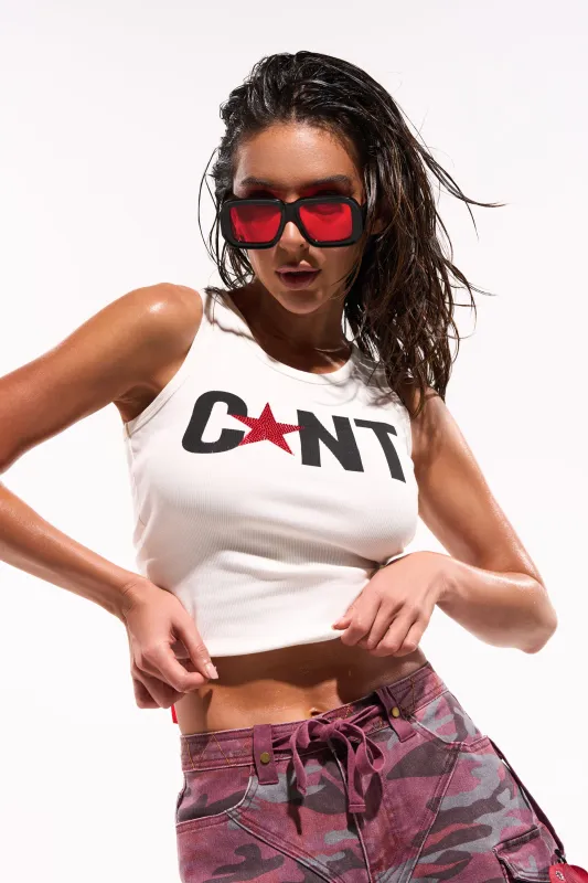 CNTY LACE UP TANK made by AKIRA