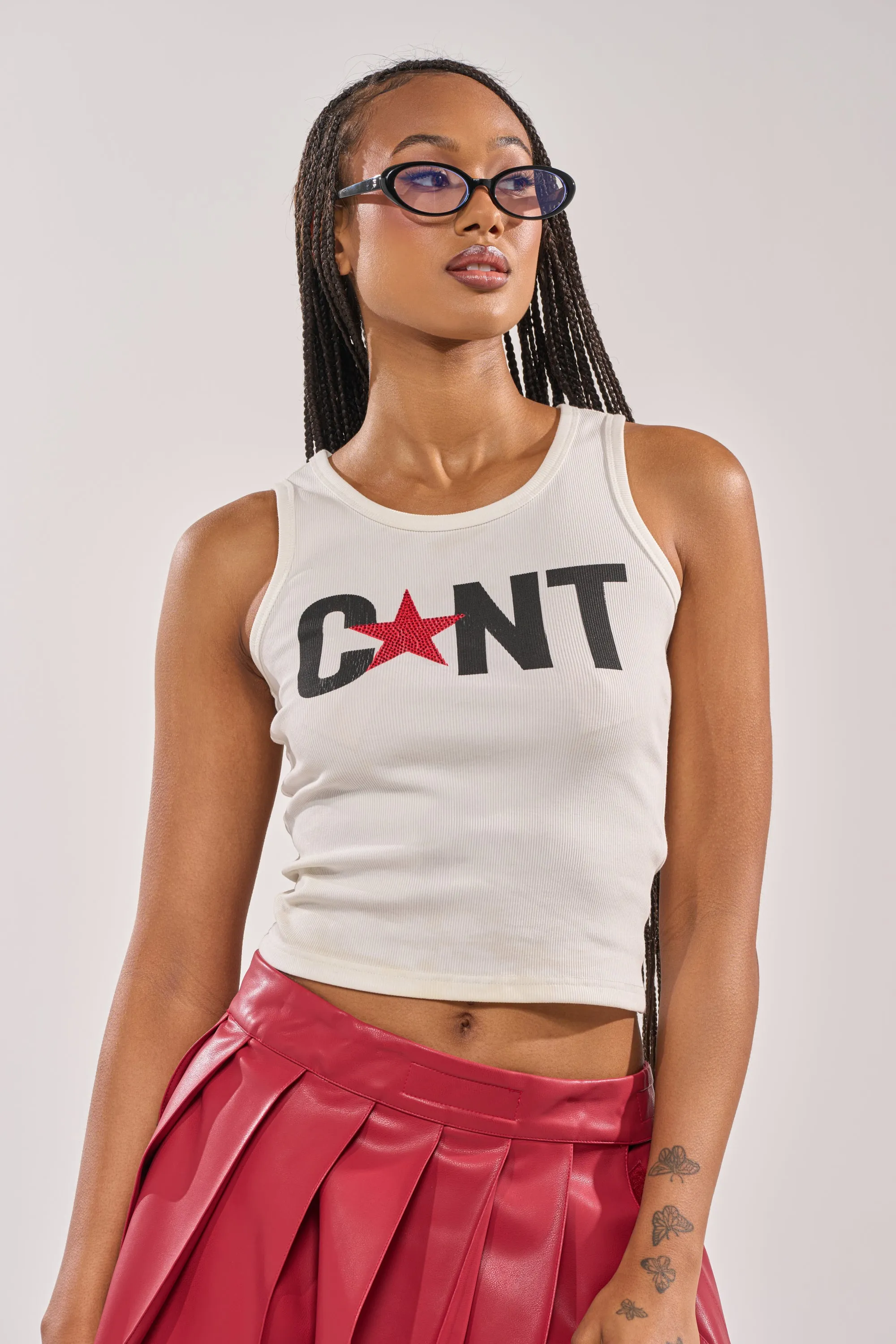 CNTY LACE UP TANK sold by AKIRA product image thumbnail 4