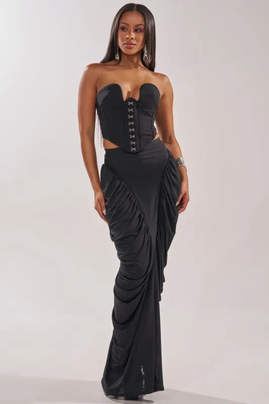 DREAMY RUCHED SKIRT made by AKIRA