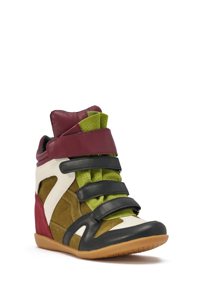 AZALEA WANG BRYANT OLIVE MULTI WEDGE SNEAKER sold by AKIRA product image thumbnail 5