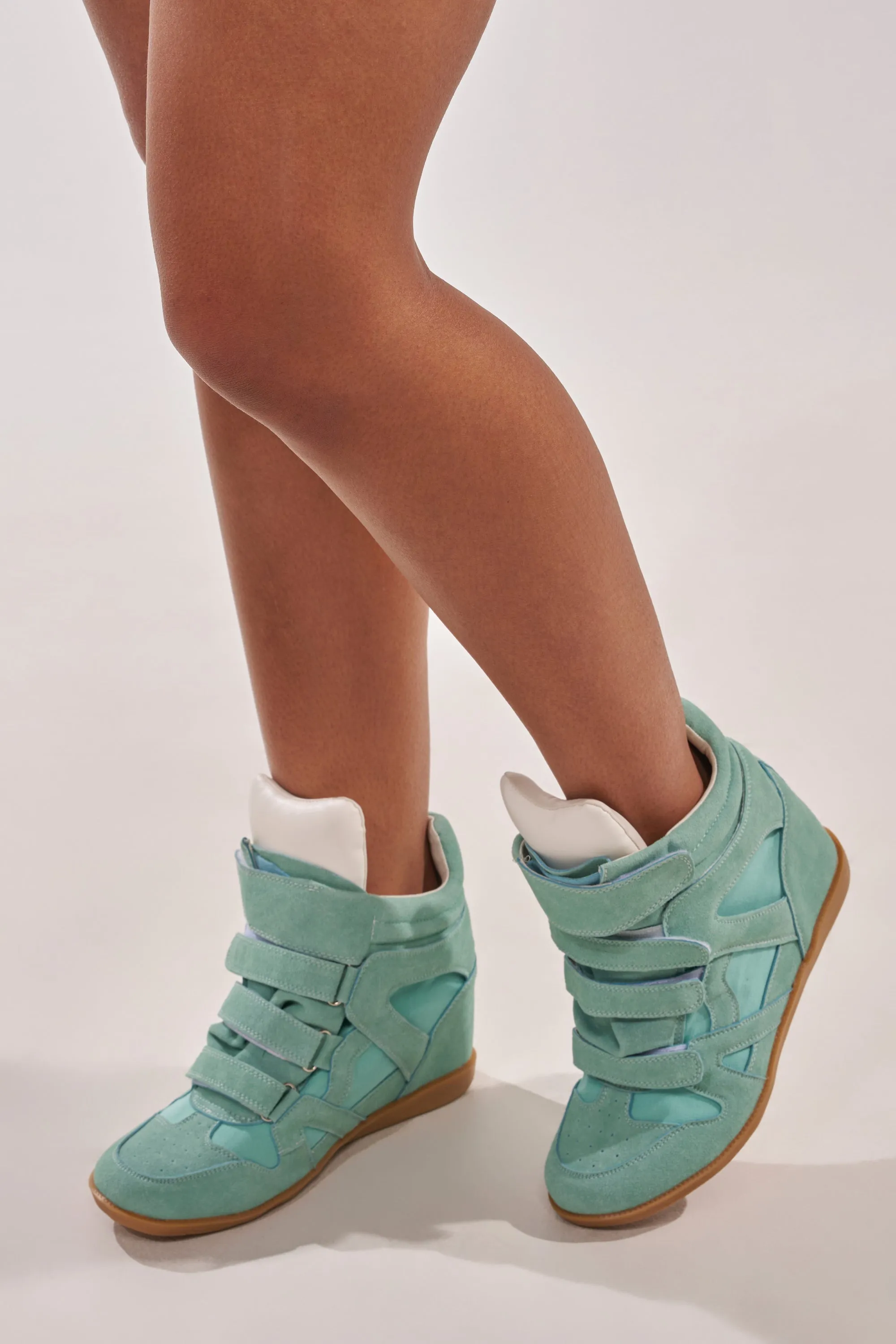 AZALEA WANG BRYANT TEAL WEDGE SNEAKER sold by AKIRA product image thumbnail 2