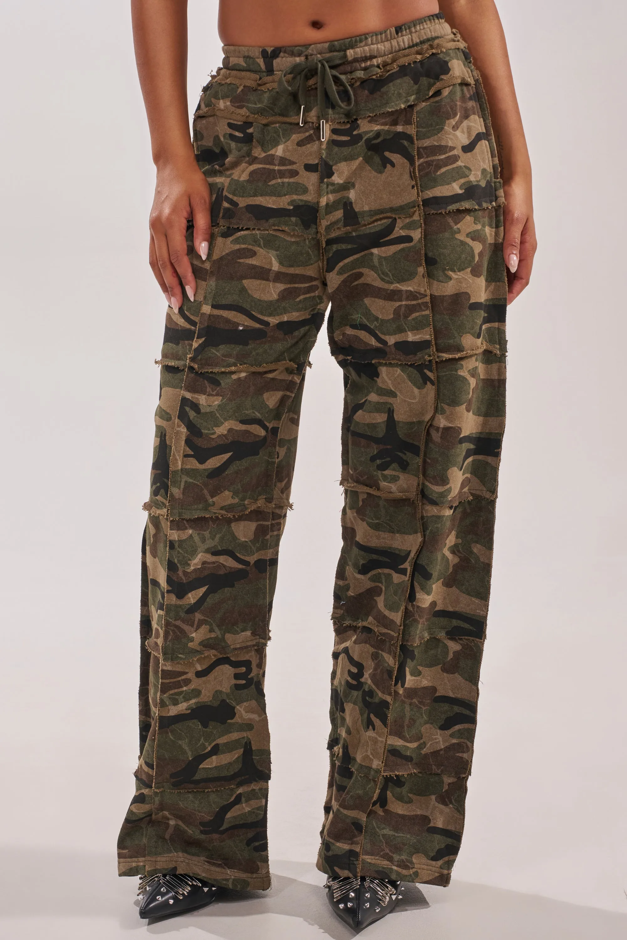 CAN'T SEE ME CAMO JOGGER sold by AKIRA
