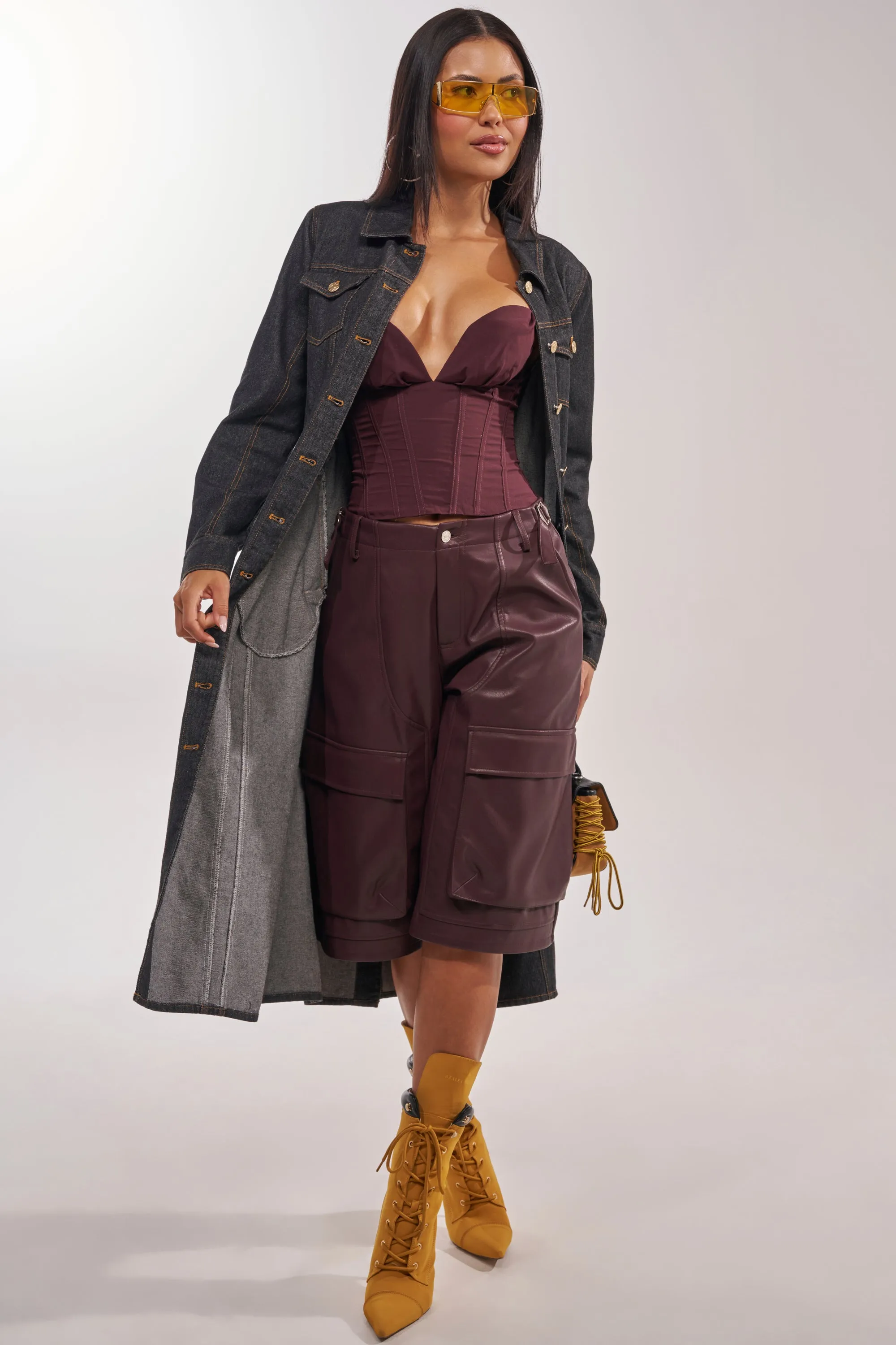 ON YOUR RADAR DENIM TRENCH sold by AKIRA product image thumbnail 4