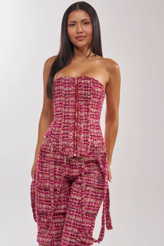 ITS TIME TWEED CORSET made by AKIRA