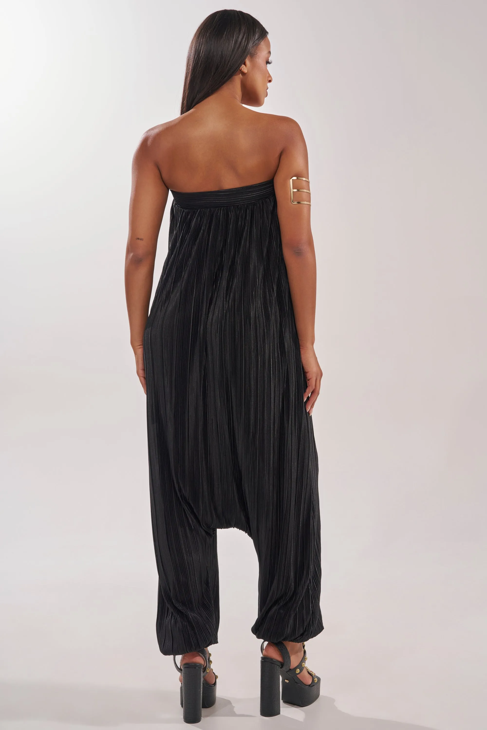 FROM THE CITY DROP CROTCH JUMPSUIT IN BLACK sold by AKIRA product image thumbnail 4
