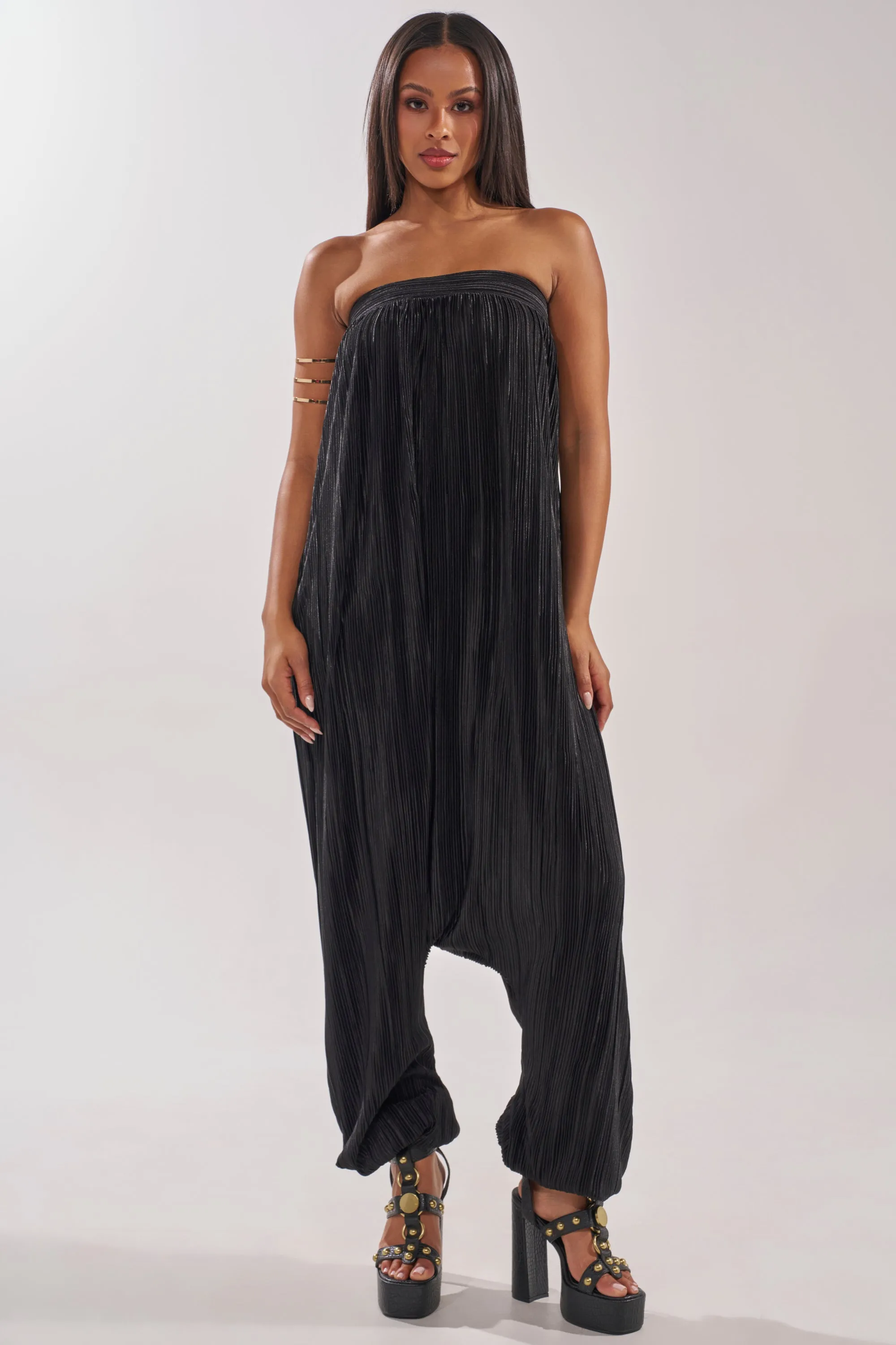 FROM THE CITY DROP CROTCH JUMPSUIT IN BLACK sold by AKIRA product image thumbnail 2