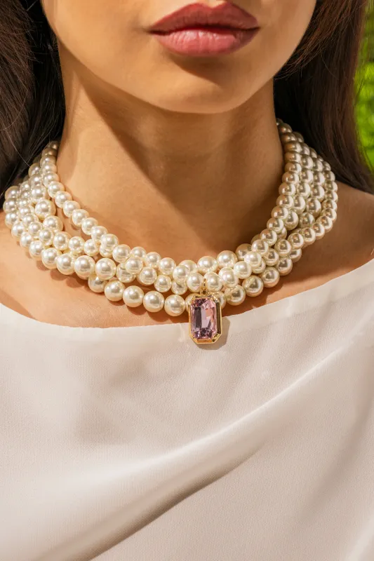 MARIE LAYERED NECKLACE made by AKIRA